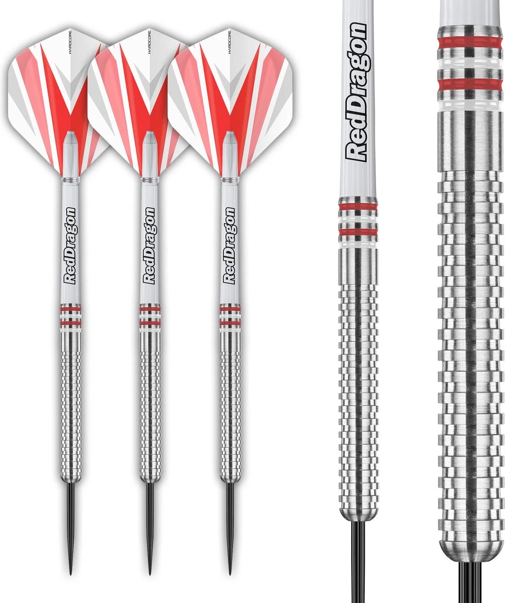 RED DRAGON Raider : Flèches Professionnelles Fléchettes Tungstène Rouge 23 Grammes 2 RED DRAGON Raider : Flèches Professionnelles Fléchettes Tungstène Rouge 23 Grammes – Image 2