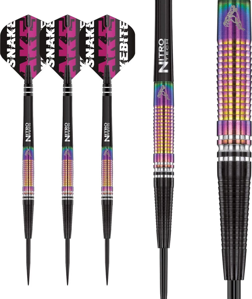 RED DRAGON Peter Wright Snakebite World Champion Tapered : Steeltip Tungsten Fléchettes Professional 23 Grammes 3 RED DRAGON Peter Wright Snakebite World Champion Tapered : Steeltip Tungsten Fléchettes Professional 23 Grammes – Image 3