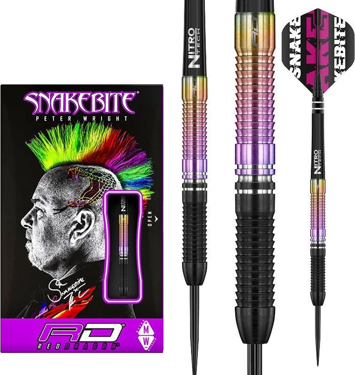 RED DRAGON Peter Wright Snakebite World Champion 2020 Edition Steeltip Tungsten Fléchettes Professional 23 Grammes 1 RED DRAGON Peter Wright Snakebite World Champion 2020 Edition Steeltip Tungsten Fléchettes Professional 23 Grammes