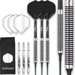 RED DRAGON Pegasus: Softip Tungsten Steel Fléchettes Professional Récipient De 18 Grammes 20 Grammes De Poids Total