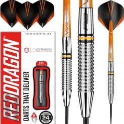 RED DRAGON Amberjack 17: Fléchettes Steeltip Tungsten Professional 24 Grammes