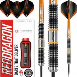 RED DRAGON Amberjack 18: Fléchettes Steeltip Tungsten Professional 24 Grammes