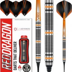 RED DRAGON Amber Jack 2: Softip Tungsten Steel Fléchettes Professional Récipient De 16 Grammes 18 Grammes De Poids Total