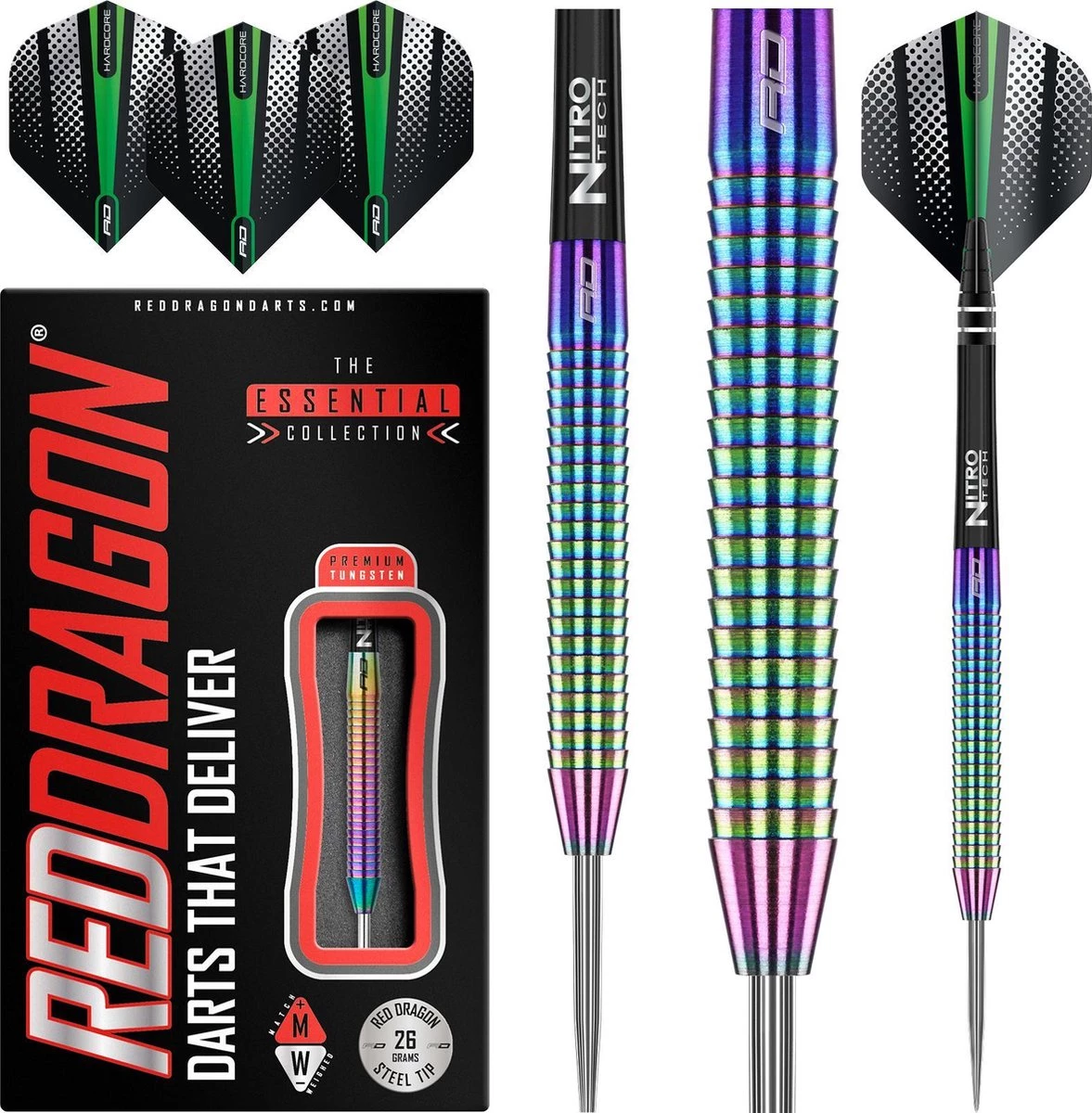 RED DRAGON Spectron: Steeltip Tungsten Fléchettes Professional 26 Grammes 1 RED DRAGON Spectron: Steeltip Tungsten Fléchettes Professional 26 Grammes
