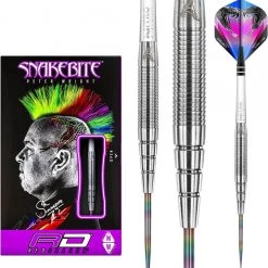 RED DRAGON Peter Wright Snakebite PL15: Steeltip Tungsten Fléchettes Professional 22 Grammes