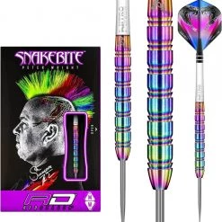 RED DRAGON Peter Wright Snakebite 1: Steeltip Tungsten Fléchettes Professional 24 Grammes