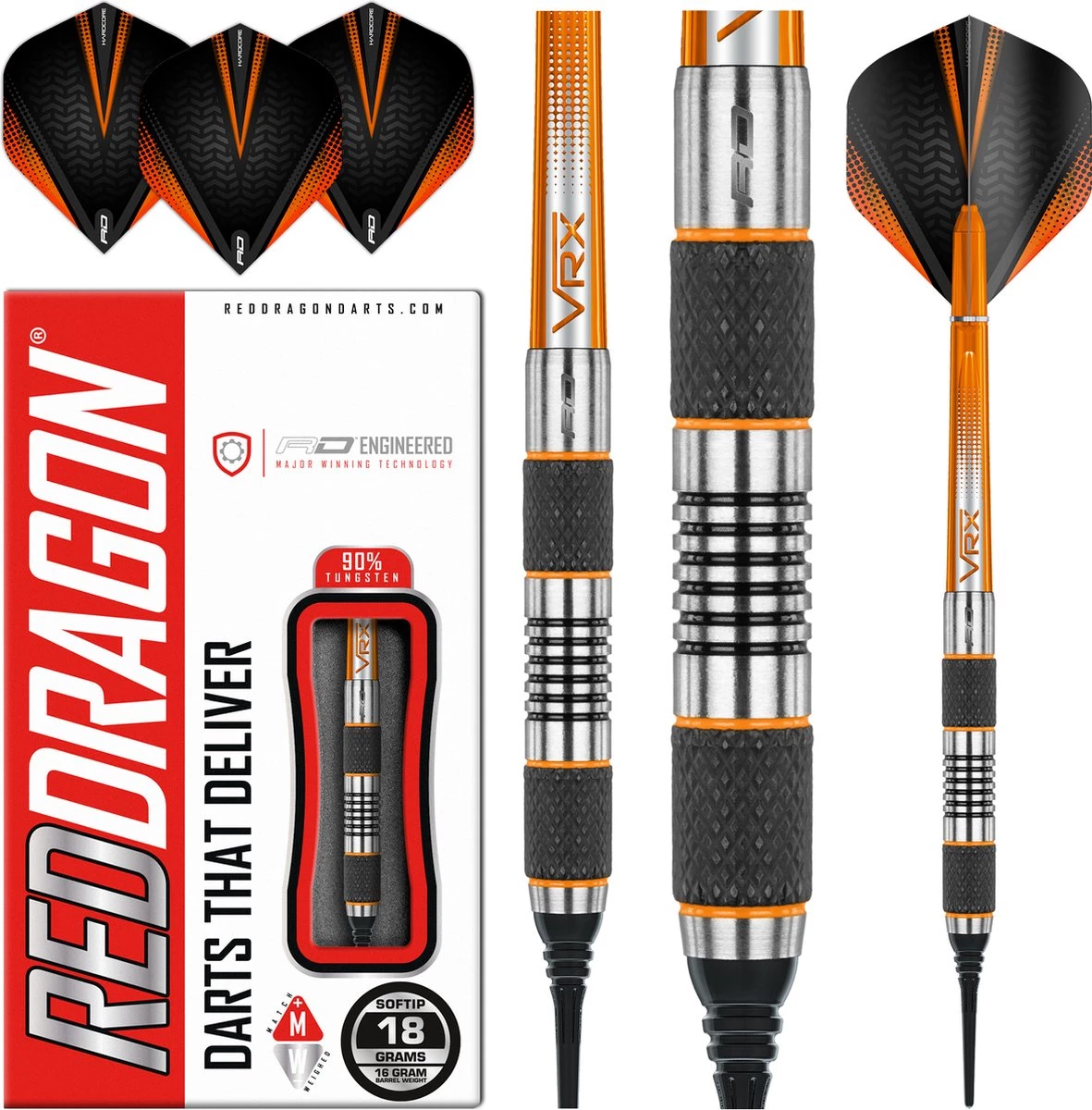 RED DRAGON Amber Jack 1: Softip Tungsten Steel Fléchettes Professional Récipient De 16 Grammes 18 Grammes De Poids Total 4 RED DRAGON Amber Jack 1: Softip Tungsten Steel Fléchettes Professional Récipient De 16 Grammes 18 Grammes De Poids Total – Image 4