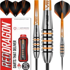RED DRAGON Amberjack 15: Fléchettes Steeltip Tungsten Professional 25 Grammes