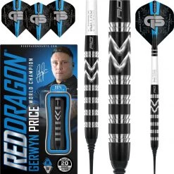 Red Dragon Gerwyn Price 90% WC2021 Special Edition Soft Tip Fléchettes 18 Grammes
