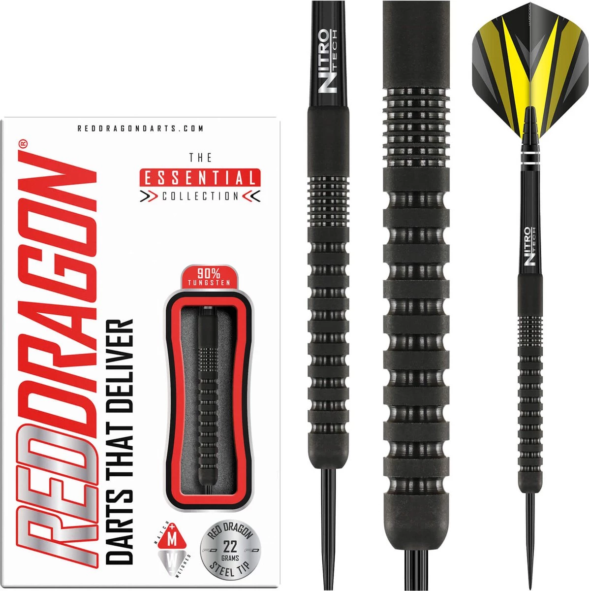 RED DRAGON Phantom: Steeltip Tungsten Dart Arrows Professional 22 Grammes 1 RED DRAGON Phantom: Steeltip Tungsten Dart Arrows Professional 22 Grammes