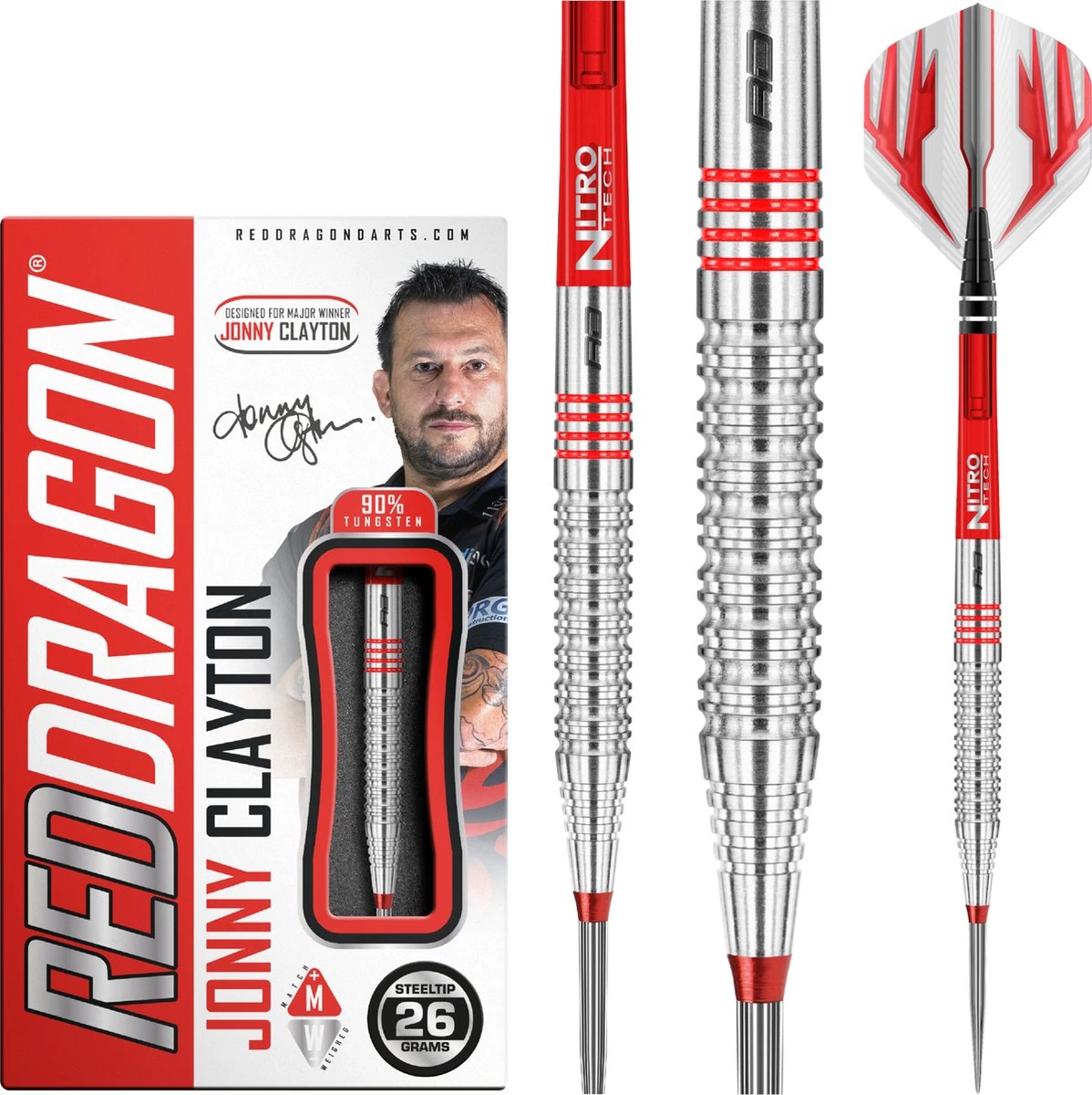 Red Dragon Jonny Clayton 90% Fléchettes 2 Red Dragon Jonny Clayton 90% Fléchettes – Image 2