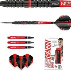 RED DRAGON Flèches Jamie Lewis Steeltip Tungsten Dart Professional 25 Grammes -Red Dragon Soldes Boutique 1200x1045 1