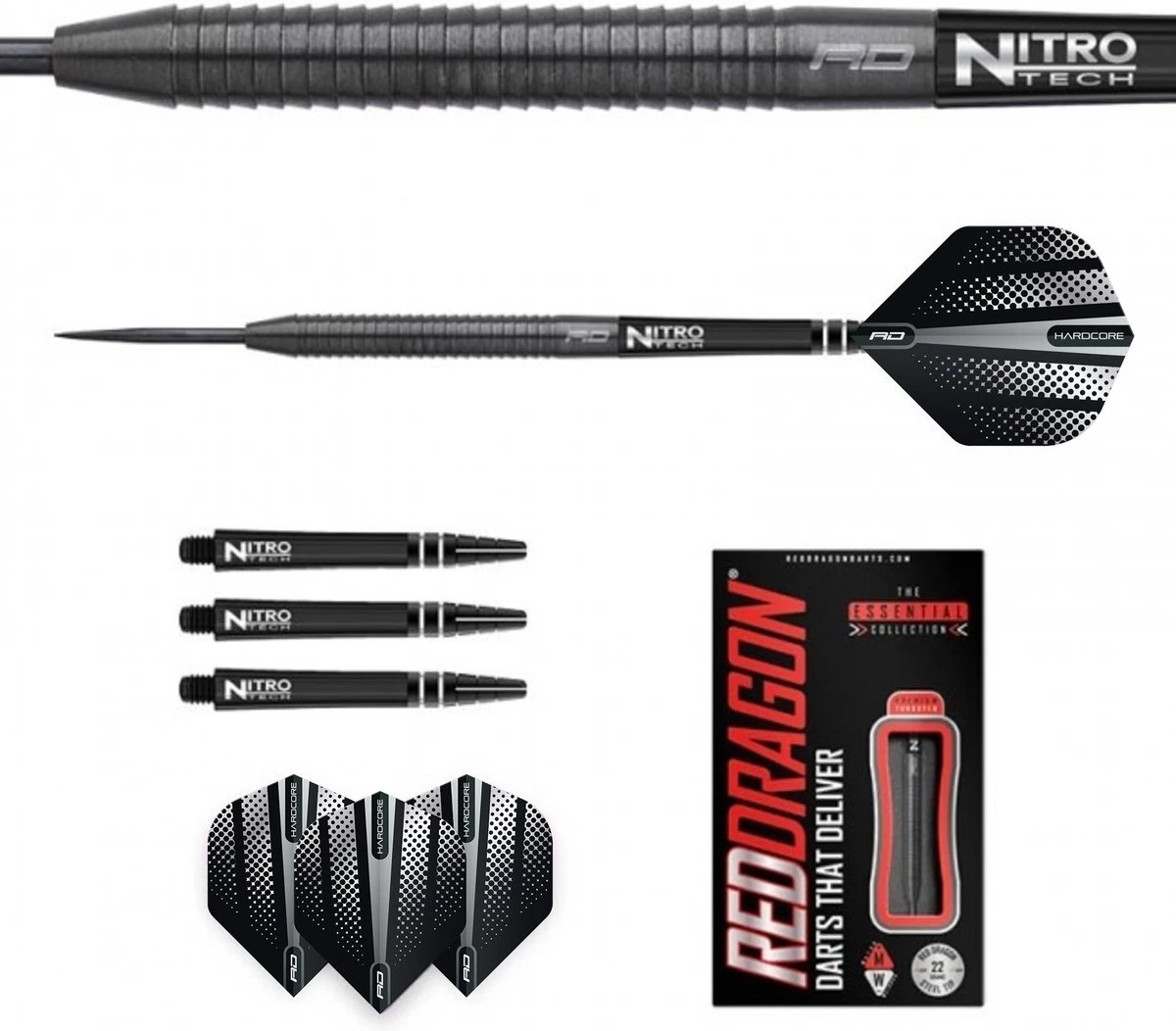RED DRAGON Razor Edge Zwart: Steeltip Tungstène Professional Fléchettes 24 Grammes 9 RED DRAGON Razor Edge Zwart: Steeltip Tungstène Professional Fléchettes 24 Grammes – Image 9