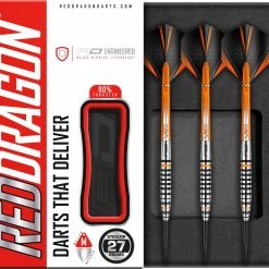 RED DRAGON Amberjack 14: Fléchettes Steeltip Tungsten Professional 27 Grammes