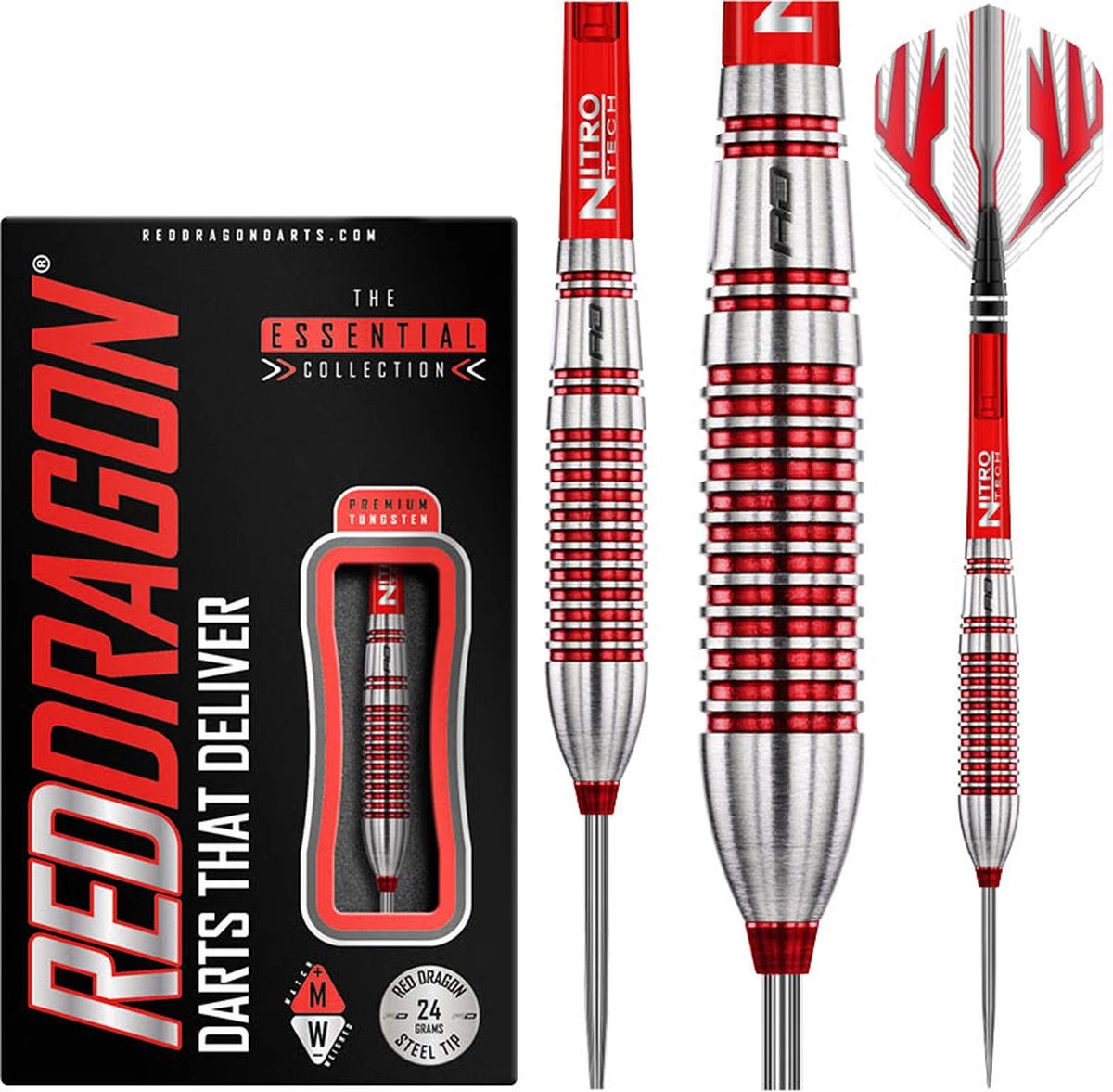 RED DRAGON Reflex: Steeltip Tungsten Fléchettes Professional 24 Grammes 1 RED DRAGON Reflex: Steeltip Tungsten Fléchettes Professional 24 Grammes
