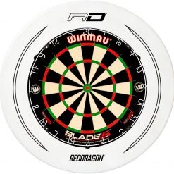 Contour De Cible De Fléchettes Red Dragon White