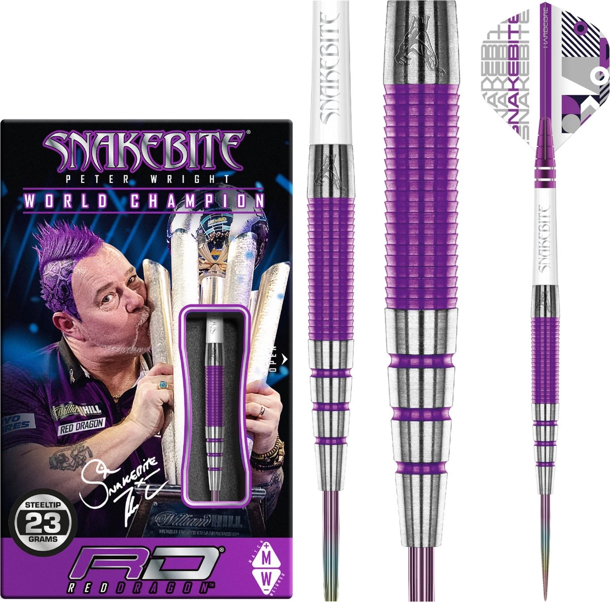 Red Dragon Peter Wright Snakebite PL15 Medusa 90% Fléchettes 5 Red Dragon Peter Wright Snakebite PL15 Medusa 90% Fléchettes – Image 5