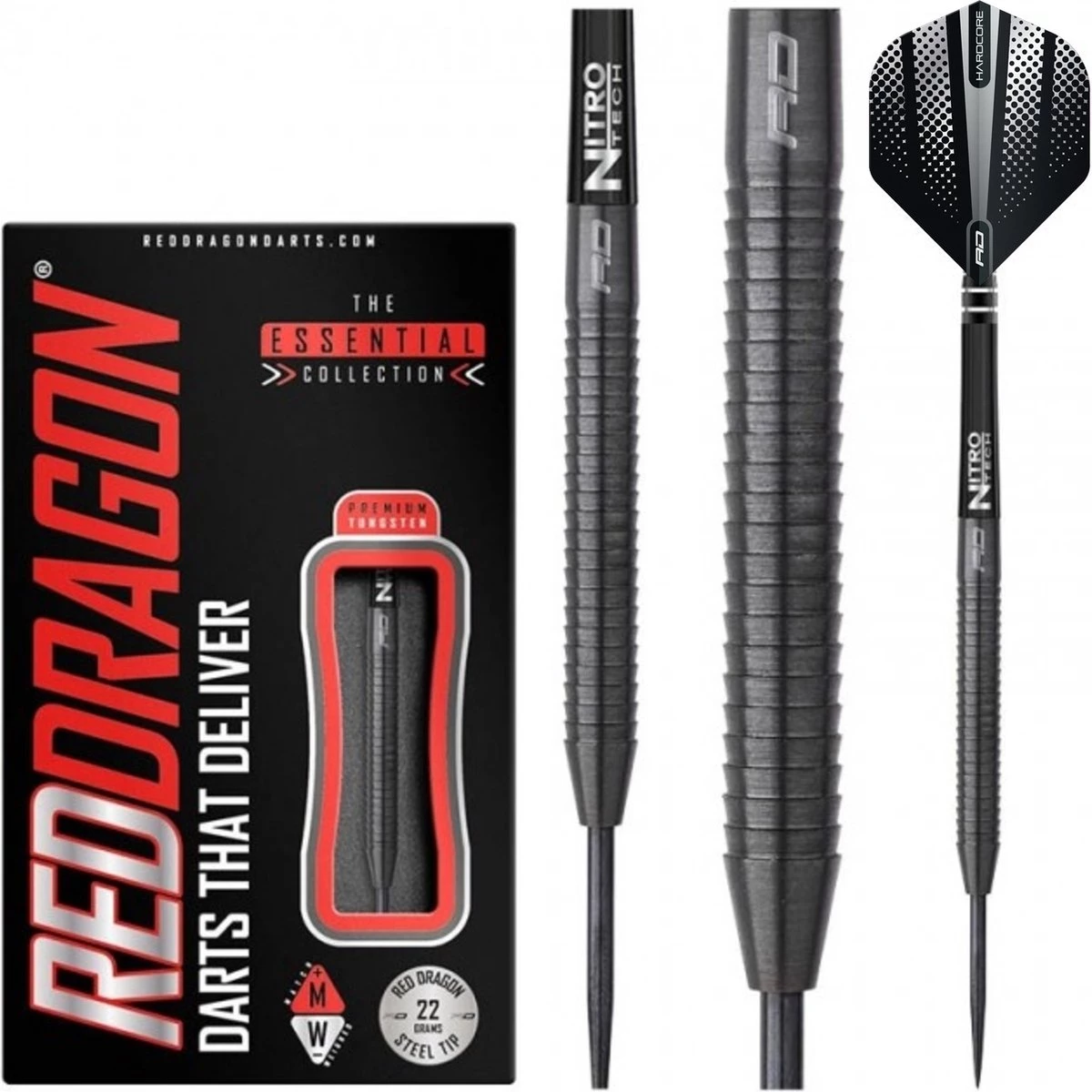 RED DRAGON Razor Edge Zwart: Steeltip Tungstène Professional Fléchettes 24 Grammes 8 RED DRAGON Razor Edge Zwart: Steeltip Tungstène Professional Fléchettes 24 Grammes – Image 8