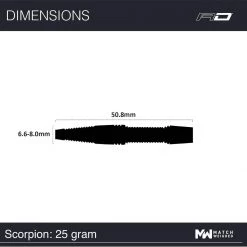 RED DRAGON Scorpion: Steeltip Tungsten Fléchettes Professional 25 Grammes -Red Dragon Soldes Boutique 1200x1200 335