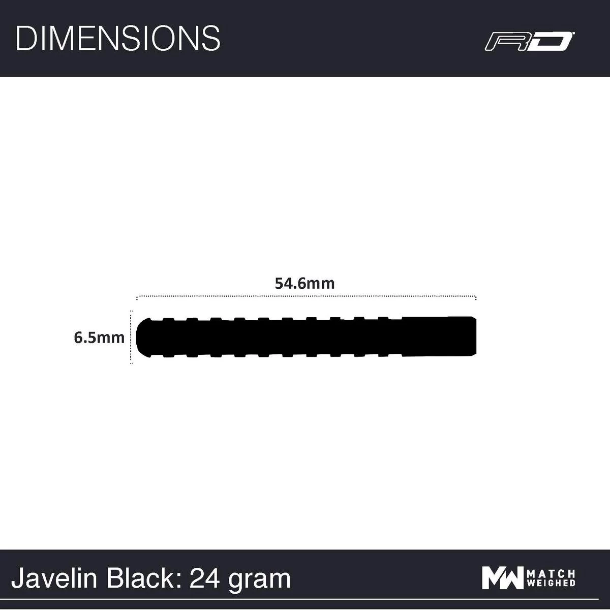 RED DRAGON Javelin Black: Steeltip Tungsten Fléchettes Professional 24 Grammes 3 RED DRAGON Javelin Black: Steeltip Tungsten Fléchettes Professional 24 Grammes â Image 3