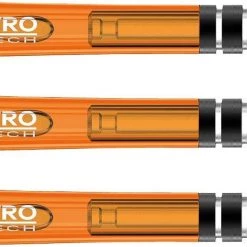 RED DRAGON Tiges Nitrotech Oranje Medium Dart 3 Ensembles Par Paquet (9 Tiges Au Total)