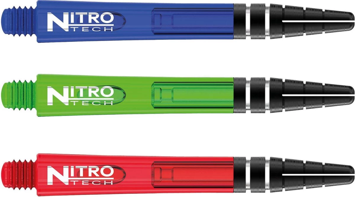 RED DRAGON NitroTech Squad Pack 2 Vert Blauw Et Rouge Medium Dart Shaft 3 Jeux Par Paquet (9 Fléchettes Au Total) 1 RED DRAGON NitroTech Squad Pack 2 Vert Blauw Et Rouge Medium Dart Shaft 3 Jeux Par Paquet (9 Fléchettes Au Total)