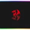 Tapis De Souris RED DRAGON Gaming Arcenciel Éclairage Noir