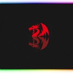 Tapis De Souris RED DRAGON Gaming Arcenciel Éclairage Noir