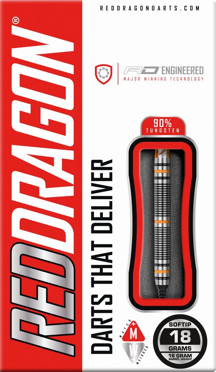 RED DRAGON Amber Jack 2: Softip Tungsten Steel Fléchettes Professional Récipient De 16 Grammes 18 Grammes De Poids Total 6 RED DRAGON Amber Jack 2: Softip Tungsten Steel Fléchettes Professional Récipient De 16 Grammes 18 Grammes De Poids Total – Image 6