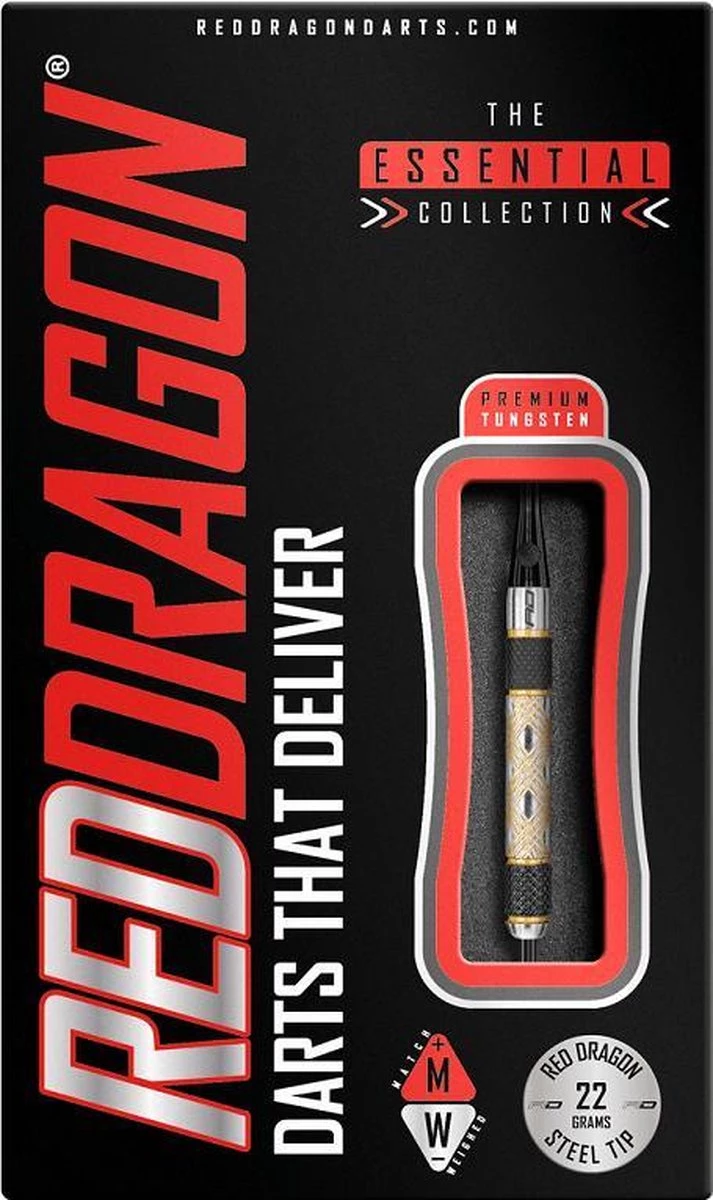 RED DRAGON Golden Eye: Steeltip Tungsten Fléchettes Professional 26 Grammes 6 RED DRAGON Golden Eye: Steeltip Tungsten Fléchettes Professional 26 Grammes – Image 6