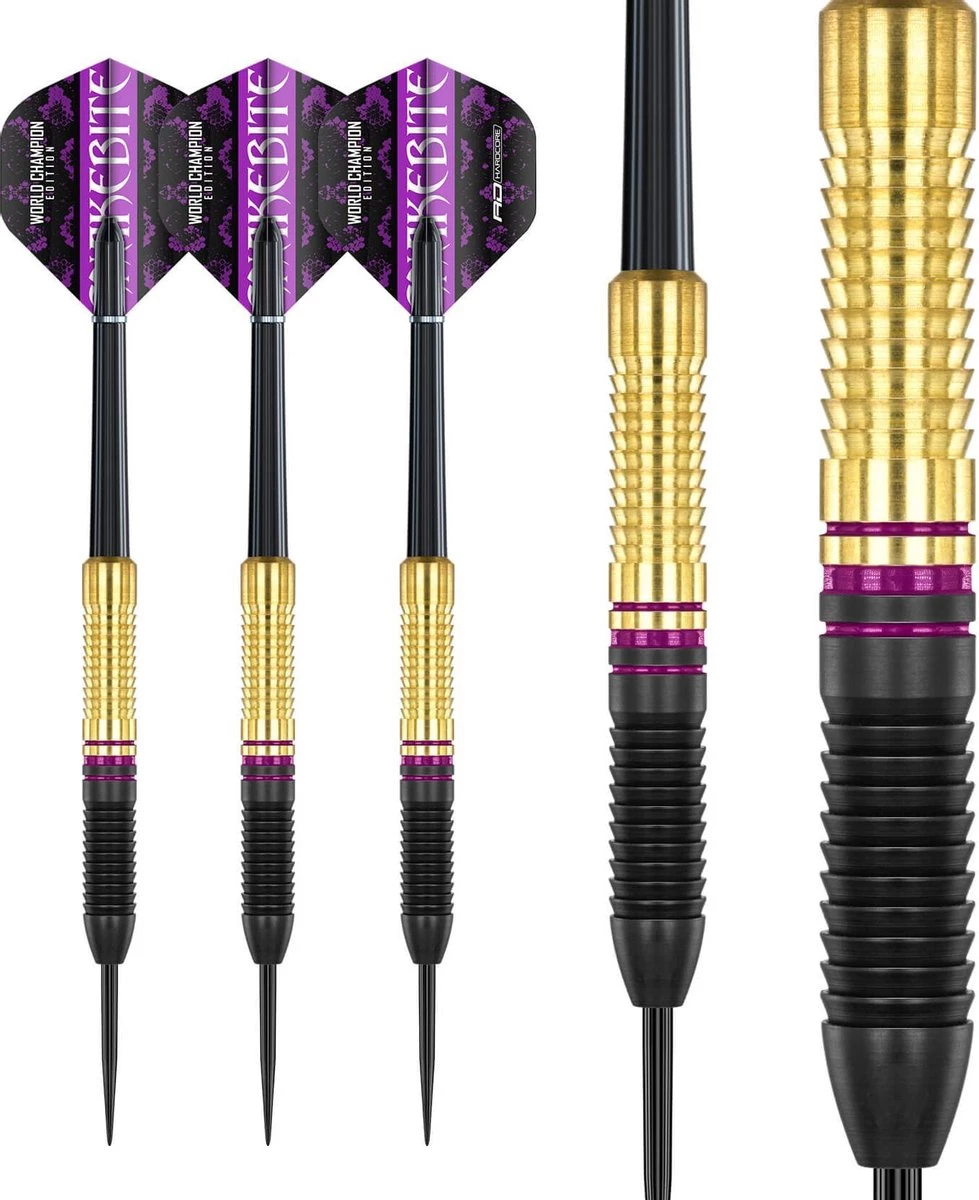 RED DRAGON Peter Wright Snakebite World Champion Edition Steeltip Brass Fléchettes Professional 21 Grammes 6 RED DRAGON Peter Wright Snakebite World Champion Edition Steeltip Brass Fléchettes Professional 21 Grammes – Image 6