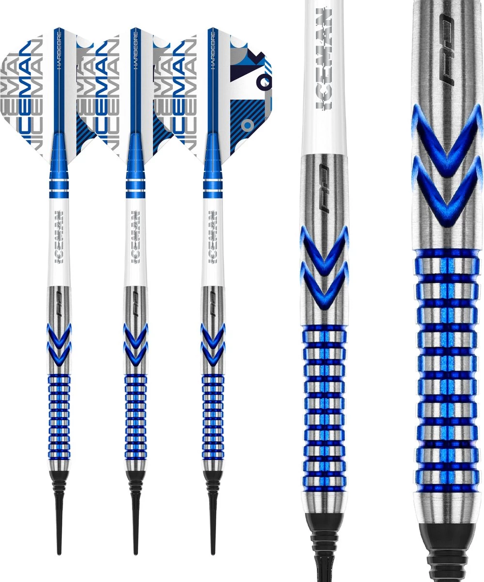 Red Dragon Gerwyn Price Iceman Contour 90% Soft Tip Fléchettes 2 Red Dragon Gerwyn Price Iceman Contour 90% Soft Tip Fléchettes – Image 2
